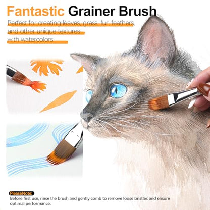 5Pcs Dual Layer Grainer Paint Brush Set (5 Count)