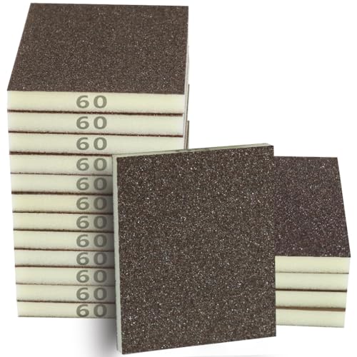 16PCS 60 Grits Sanding Sponge Coarse Sanding Block (16 Count)