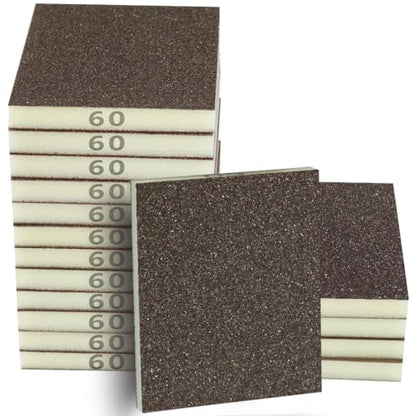 16PCS 60 Grits Sanding Sponge Coarse Sanding Block (16 Count)