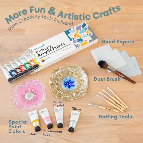 Air Dry Clay Pottery Kit for Adults Beginner