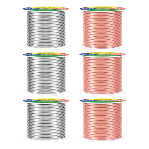 14 GA Copper Silver Tone Combo Anodized Aluminum Craft Wire (330 Foot)