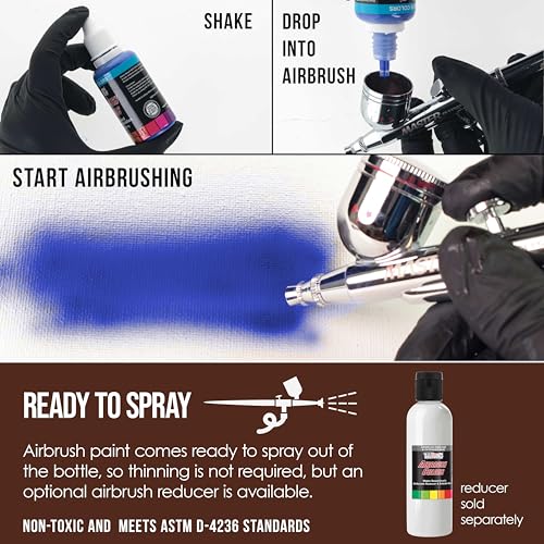 Opaque Dark Brown Acrylic Airbrush Paint