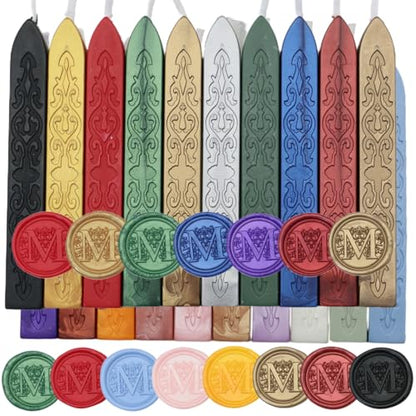 20Pcs Wax Sealing Sticks with Wicks (12 Count)