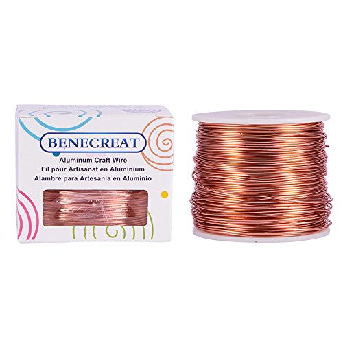 17 Gauge Jewelry Craft Aluminum Wire 380 Feet Bendable Metal Sculpting Wire for Craft Floral Model Skeleton Making (380 Foot)