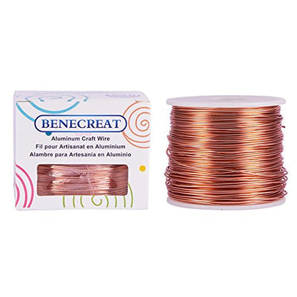 17 Gauge Jewelry Craft Aluminum Wire 380 Feet Bendable Metal Sculpting Wire for Craft Floral Model Skeleton Making (380 Foot)