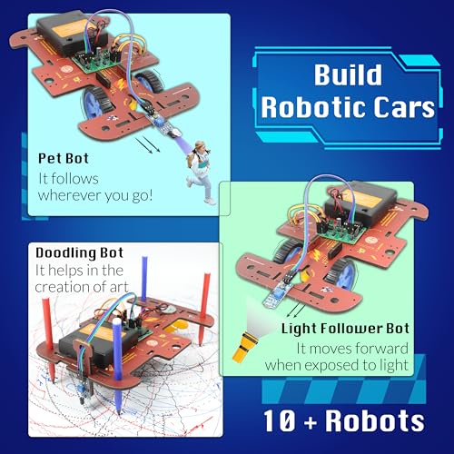 10in1 STEM Electronics Robotics Kit for Kids Ages 8