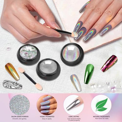 Mirror Chrome Nail Powder Set (14.4 Ounce)