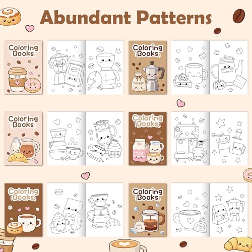 Coffee Activity Coloring Books (24 Count)