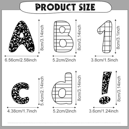 221 Pcs Composition Notebook Bulletin Board Letters for Classroom (221 Count)