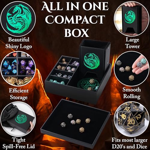 All-in-One Game Roamer - Dice Tray & Tower for DND and RPG