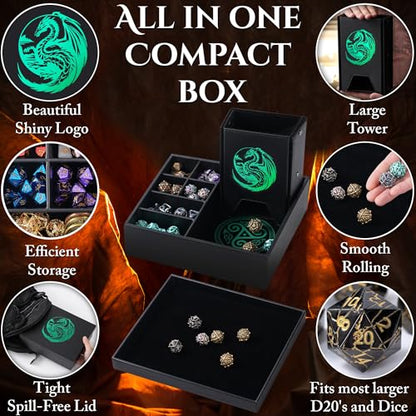 All-in-One Game Roamer - Dice Tray & Tower for DND and RPG