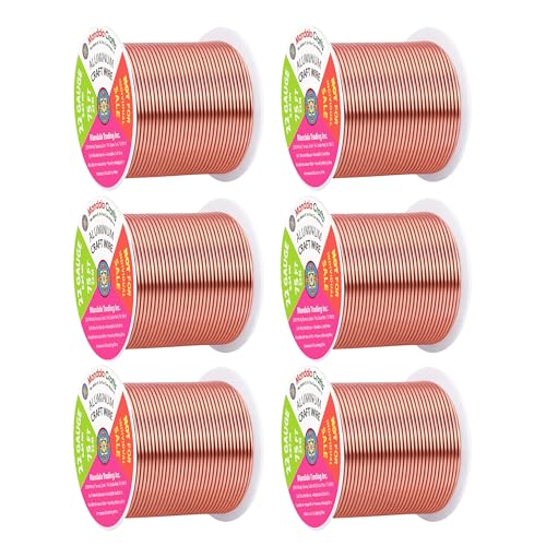 22 Gauge Rose Gold Tone Combo Anodized Aluminum Craft Wire (450 Foot)