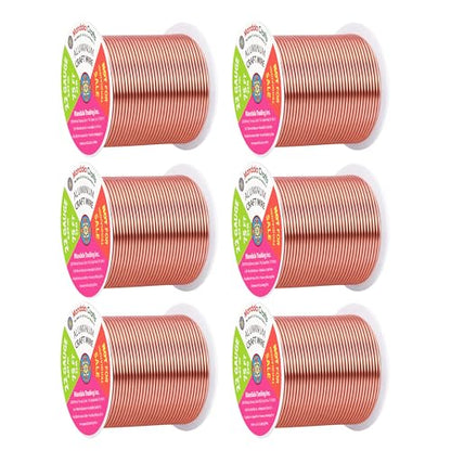 22 Gauge Rose Gold Tone Combo Anodized Aluminum Craft Wire (450 Foot)