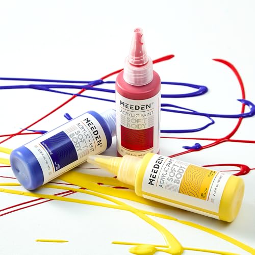 Soft Body Acrylic Paints Set (24 Fl Oz)