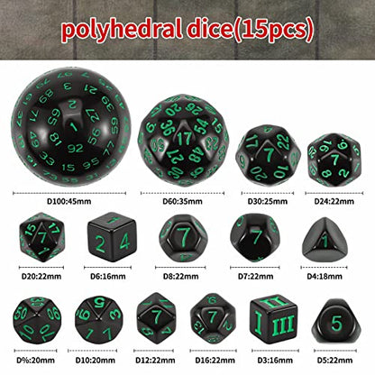 DND Polyhedral Dice Set (15 Count)