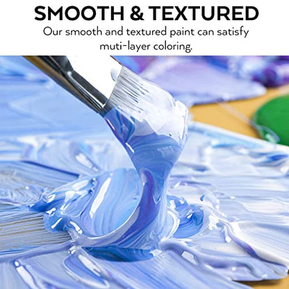 14 Colors Large Bulk Acrylic Paint Set for Artist (236.6 Fl Oz)