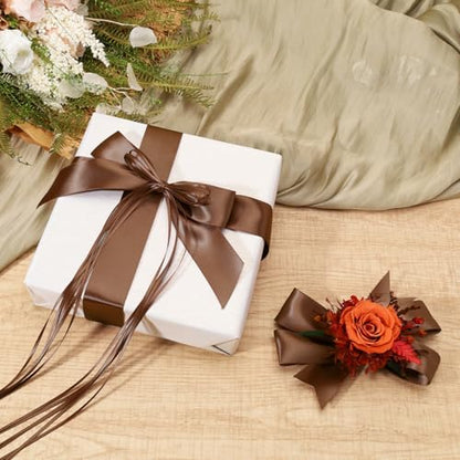 Brown Ribbon 1 Inch 25 Yards