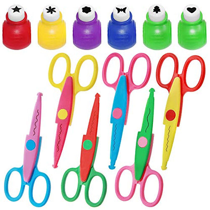 Set of 12 Craft Punch and Creative Scissors
