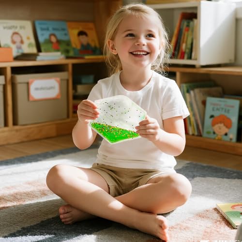 Squishy Liquid Sensory Tiles for Kids (9 Count)