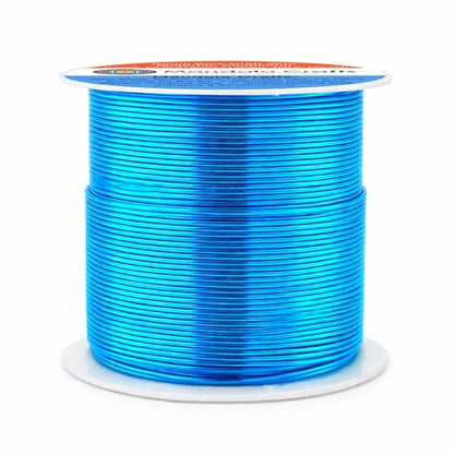 20 Gauge Bondi Blue Anodized Aluminum Craft Wire (100 Foot)