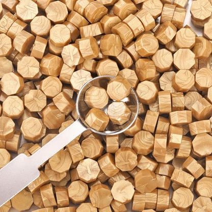 360Pcs Light Gold Sealing Wax Beads (360 Count)