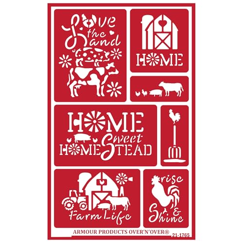 Over'N'Over Reusable Glass Etching Stencils