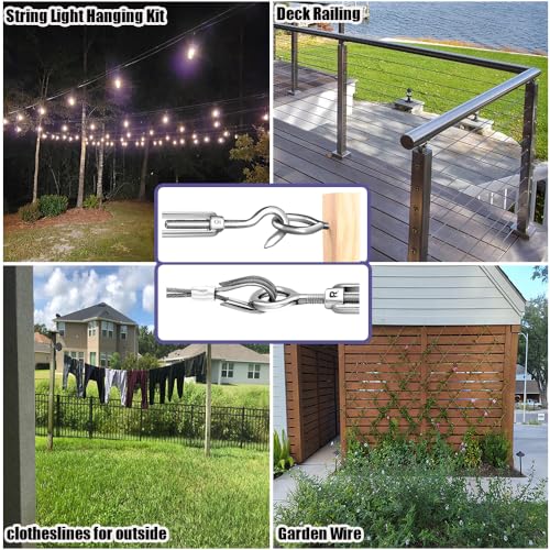 165FT Steel Cable Kit