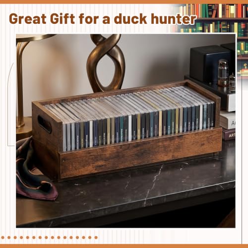 2 Set Wooden Cd Storage Box (2 Count)