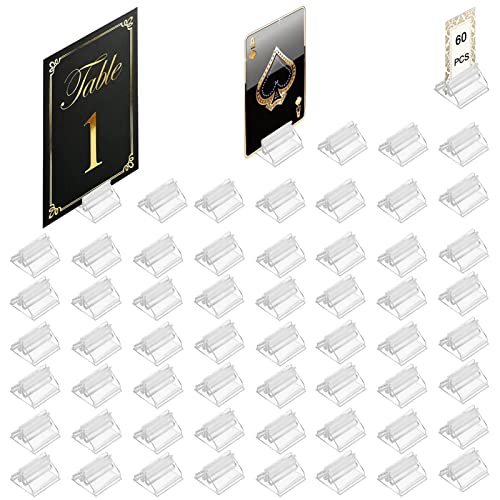 Table Number Place Card Playing Card Holders 60 Pack
