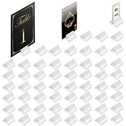 Table Number Place Card Playing Card Holders 60 Pack