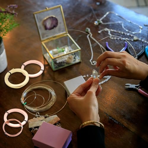 19.7ft Brass Square Wire 6mm Bendable Brass Beading Wire 30 Gauge