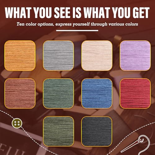 Waxed Thread 0.55mm Leather Waxed Thread Upholstery Repair Kit
