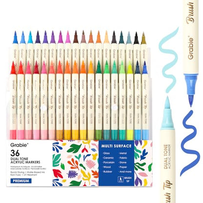 72 Color Acrylic Paint Markers