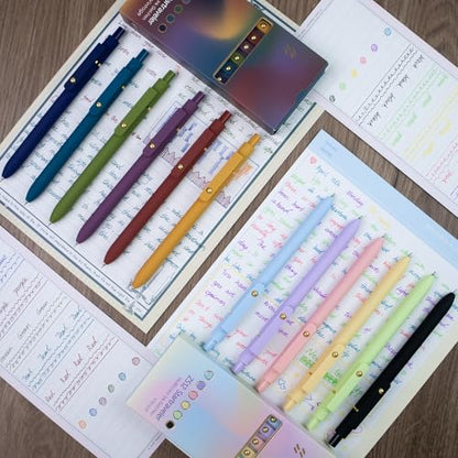 12 Pcs Color Pens for Journaling 0.5mm Fine Point Colored Gel Ink Pen (12 Count)