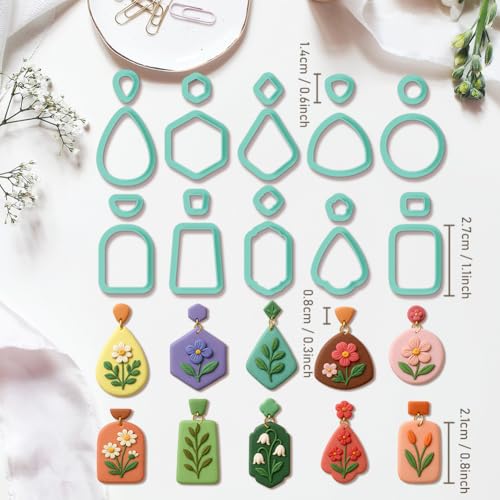 10 Sets Geometric Clay Cutters (20 Count)