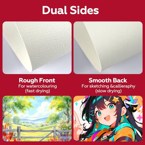 50 Sheets Watercolor Paper Bulk (50 Count)