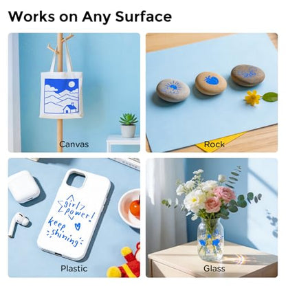 2 Blue Paint Markers for Glass (10 Count)