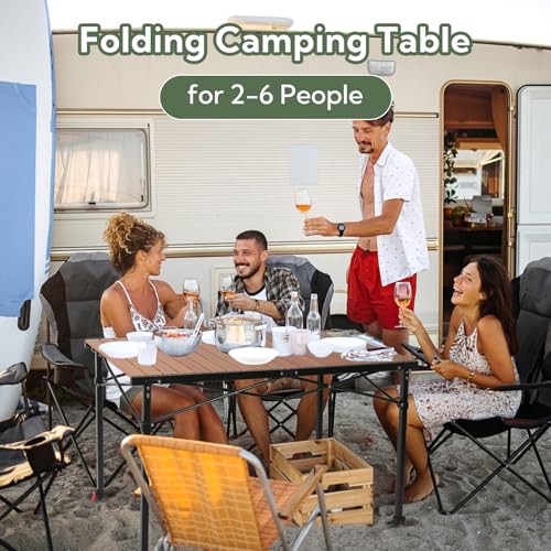 Portable Outdoor Adjustable Height Camping Table