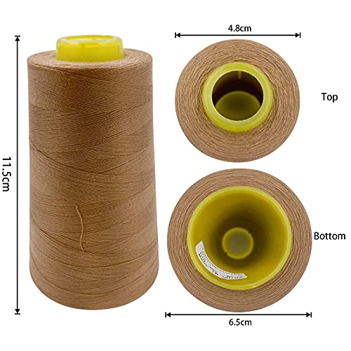 4 Cones of 3000 Yards Each Spool Thread for All Purpose (36000 Foot)