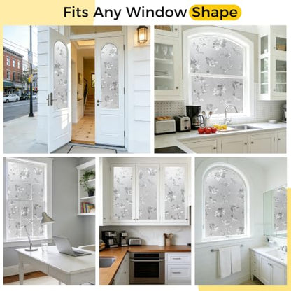 Window Privacy Film Decorative for Front Door