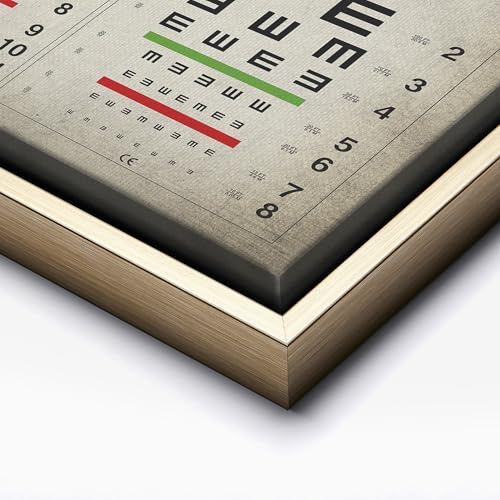 Vintage Eye Chart Canvas