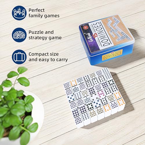 Double 15 Dominoes Set for Adults