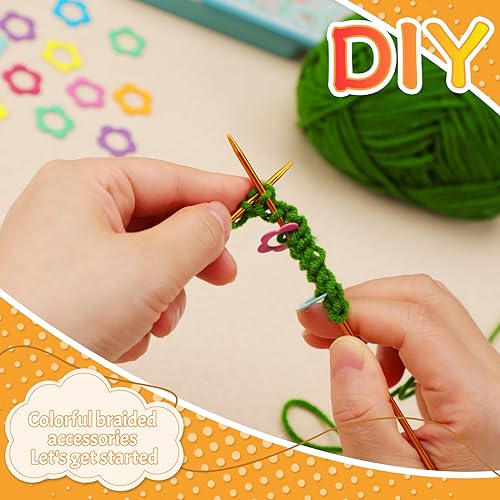 Flower Metal Stitch Markers (50 Count)