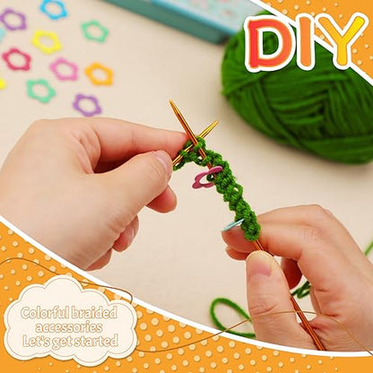 Flower Metal Stitch Markers (50 Count)