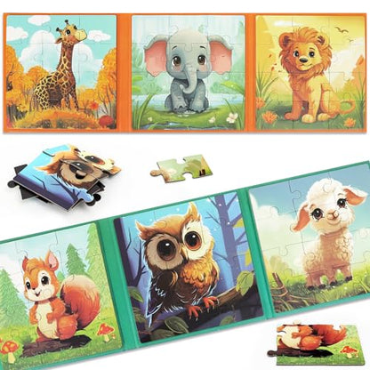Magnetic Puzzles for Toddlers 3 (72 Count)