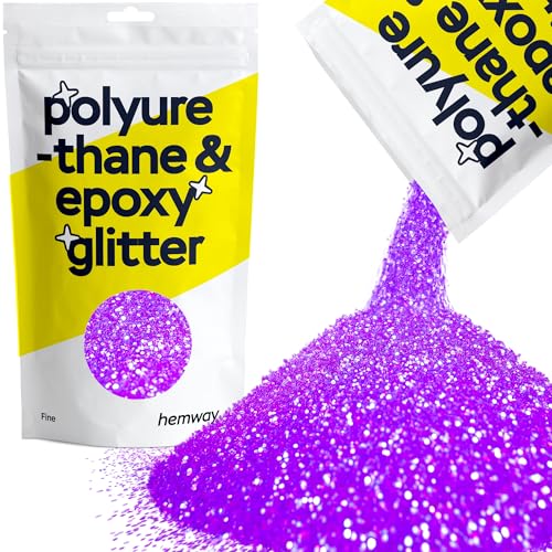 Resin Glitter Fluorescent Purple 100g Fine (3.5274 Ounce)
