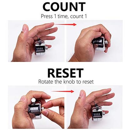 2 Pack Tally Clicker Counter
