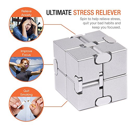 Fidget Cube Metal Infinity Cube for Stress and Anxiety Relief