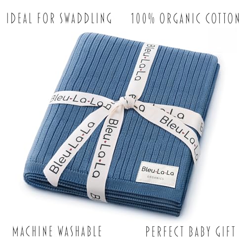 100% Organic Cotton Baby Blanket for Boys