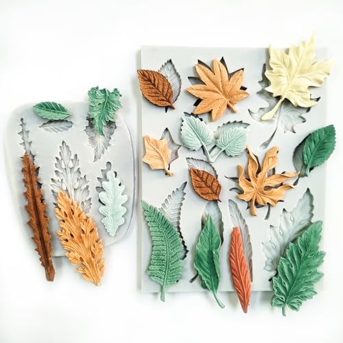 2PCS Leaf Silicone Molds (2 Count)